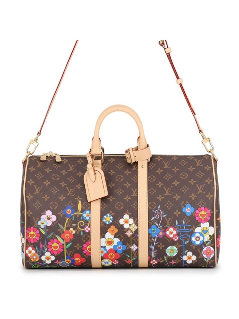 Louis Vuitton Boston Bag Monogram LV TM Keepall Bandouliere 45 Travelbag